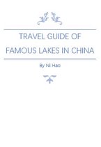 Travelling in China - Travel Guide of Famous Lakes in China