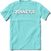 Zonnetje - Valentijn T-Shirt | Grappig Valentijnsdag Cadeautje voor Hem en Haar | Dames - Heren - Unisex | Kleding Cadeau | - Licht Blauw - XL