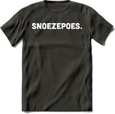 Snoezepoes - Valentijn T-Shirt | Grappig Valentijnsdag Cadeautje voor Hem en Haar | Dames - Heren - Unisex | Kleding Cadeau | - Donker Grijs - XL