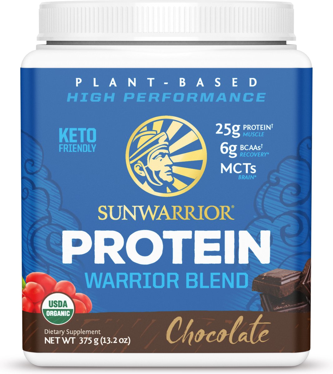 Sunwarrior Warrior blend Chocolade - 375 gram