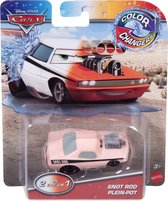 Disney Voertuig Cars Color Changers Junior 1:55 Rood/wit