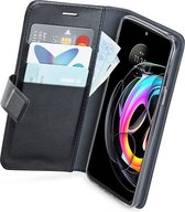 Azuri walletcase - zwart - voor Motorola Edge 20 Lite