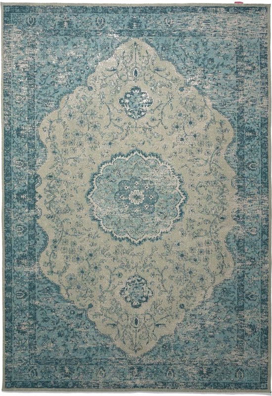 Tapis Vintage - Village - gris/bleu 140x200 cm