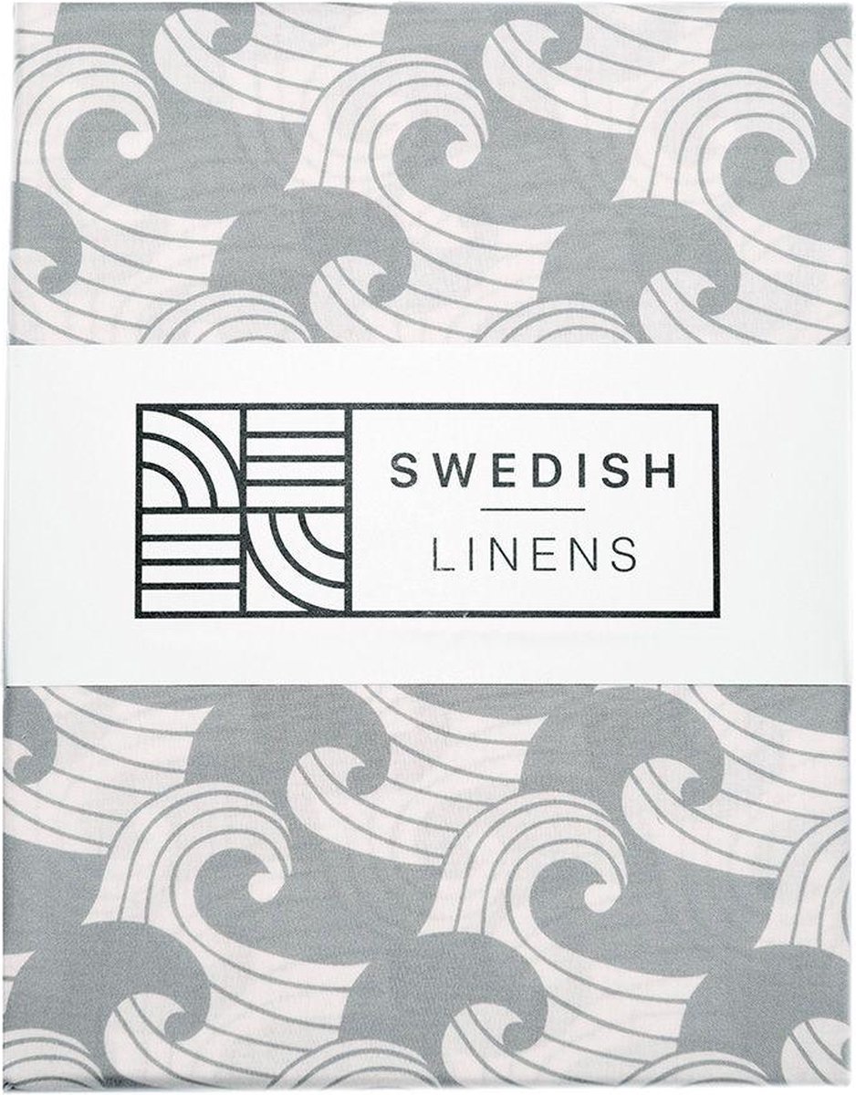 Swedish Linens - Ledikant Hoeslaken Waves (60x120cm)