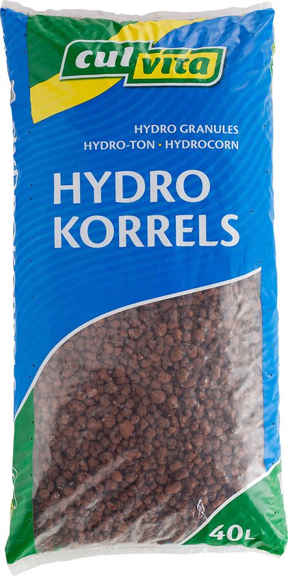 Culvita - Hydrokorrels 40 liter zak Grof 8-16 mm - potgrond - Goed voor drainage - voorkomt wortelrot