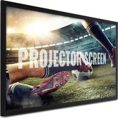 Projectorscherm - 130" - Aluminium Vast Frame - 16:9 - 4K HD - Home Cinema - Theater - wandmontage Displays