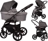 Bol.com Baby Merc Q9 Black/Grey Kinderwagen incl. Autostoel Q9/177B aanbieding
