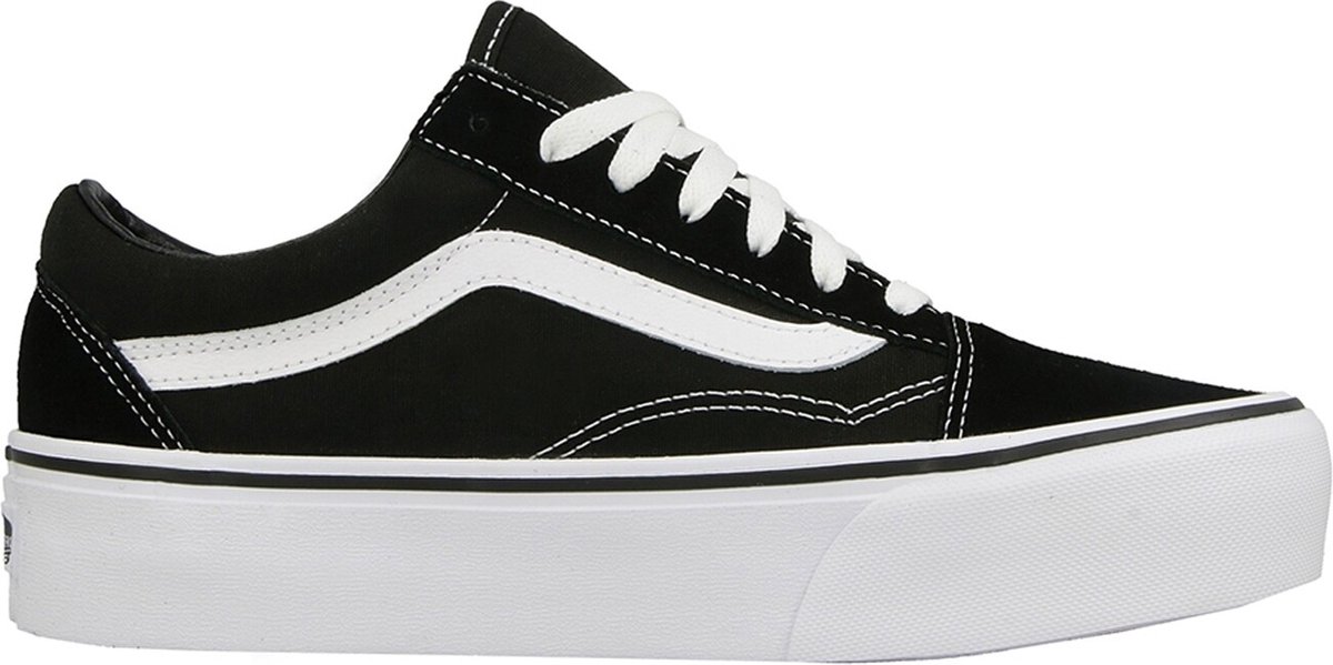 Vans Old Skool Platform Dames Platform Sneaker Zwart