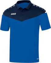 Jako Champ 2.0 Poloshirt Kind Royal Blauw-Marine Blauw Maat 164