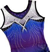 Sparkle&Dream Turnpakje Gympakje Jade Blauw/Paars - CSM | maat 92 - 104 voor Turnen en Gymnastiek