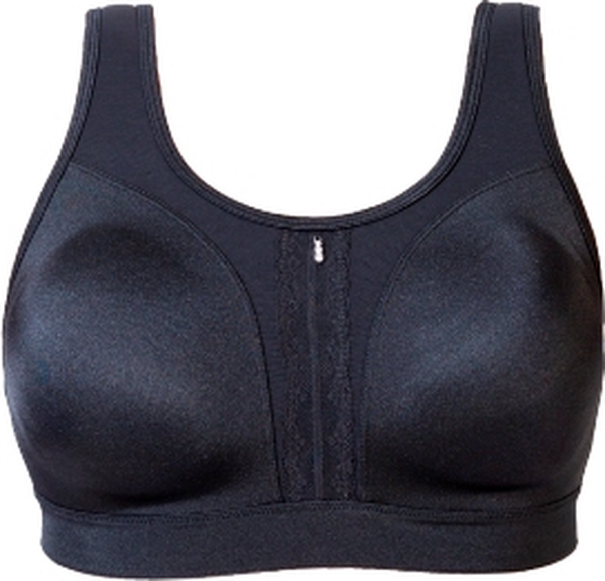 High impact Sport BH (zonder beugel) Cannes, Black / zwart, maat: 80C