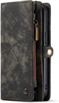 Caseme Samsung S22 Plus hoesje - Vintage Portemonnee Zwart