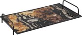 PTMD Laiko Rechthoekig Dienblad - 47,5 x 25 x 7,5 cm - Metaal - Bruin
