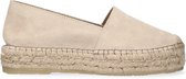 Tango | Vienna 3-a beige suede espadrille - thick natural outsole | Maat: 40