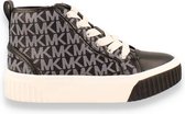 Michael Kors Skate Split Black Monogram Halfhoge sneaker meisjes sneaker