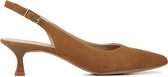 Unisa  Dames Pumps / Damesschoenen - Suède   - Kitten heel  hoogte 2 cm cm - Jamal sue - Bruin - Maat 37