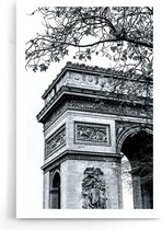 Walljar - Arc De Triomphe - Zwart wit poster