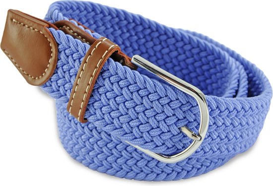JB Collection - Riemen - gevlochten riem lavendelblauw - lavendelblauw