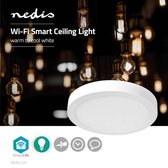 Nedis WIFILAW20WT Wi-fi Smart Plafondlamp Rond ø 30 Cm Warm Tot Koel Wit 1200 Lm 18 W Slank Design Aluminium