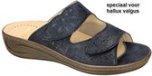 Fidelio Hallux -Dames -  blauw donker - slippers & muiltjes - maat 39