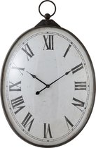 Plakkaat | metaal | wit - zwart | 66x17x (h)101 cm