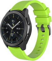 Samsung Gear Sport bandje Samsung Samsung galaxy watch active 1 - 2 / Galaxy Watch 42mm SM-R810 bandje silicone groen small 20mm