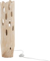 Tafellamp | hout | naturel | 18x18x (h)69 cm
