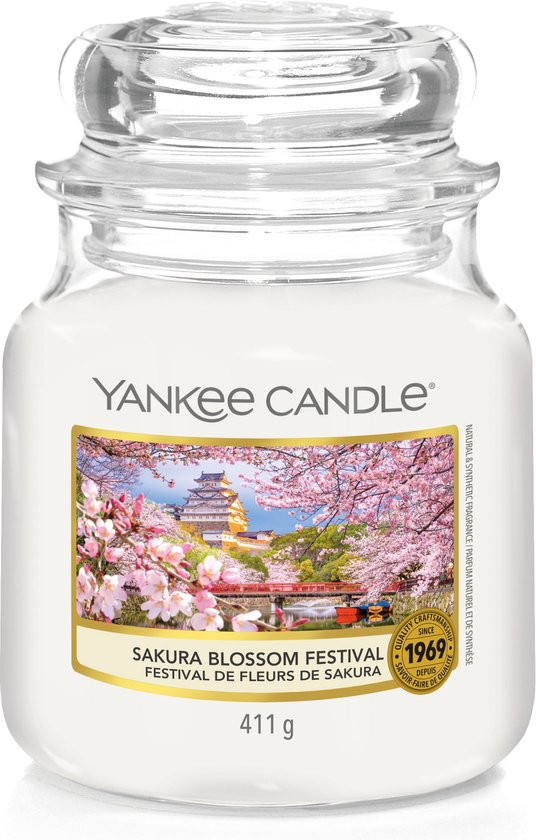 Yankee Candle Medium Jar Geurkaars - Sakura Blossom Festival