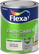 Flexa Easycare Muurverf - Keuken - Mat - Mengkleur - Crème-wit / RAL 9001 - 1 liter