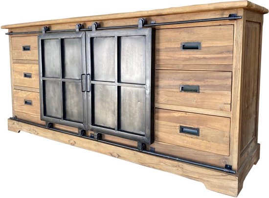 Livingfurn - Dressoir Porto 180 cm - Teakhout