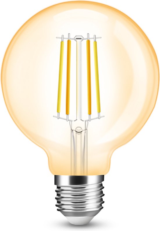 Milight smart filament lamp - E27 - Dual White - G95 model - Amberkleurig - Slimme verlichting - Smart lamp