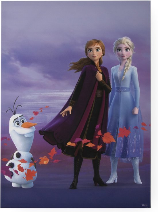 Disney - Toile - La Reine des Neiges 2 - Elsa, Anna & Olaf - Frozen