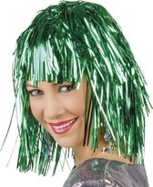 48 stuks: Pruik Metallic - groen