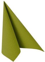 Papstar Servetten Royal Collection servetten olijfgroen 33 x 33 cm