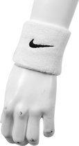 Nike Swoosh Wristbands - Zweetband -  Algemeen - Maat One Size - White;Black