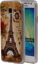Eiffeltoren TPU Cover Case voor Samsung Galaxy A3 Cover
