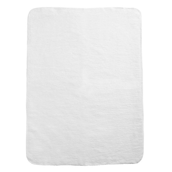 Meyco Baby Uni wiegdeken - geweven - white - 75x100cm van Meyco — afbeelding 3