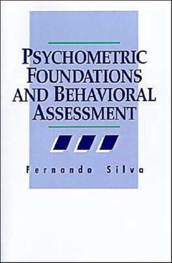 Psychometric Foundations and Behavioral Assessment - cover