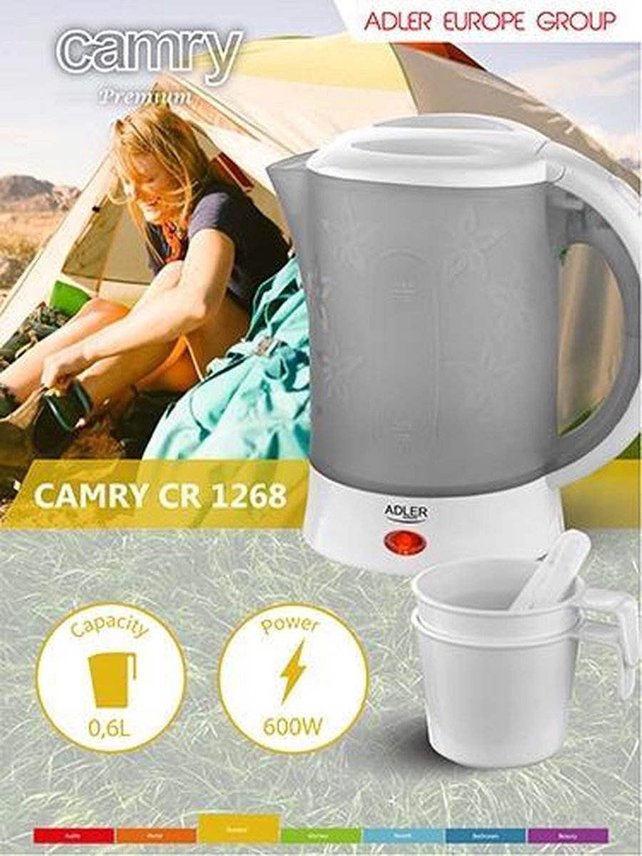 Adler AD 1268 - Reis waterkoker - 0.6 liter - 600 Watt — afbeelding 3