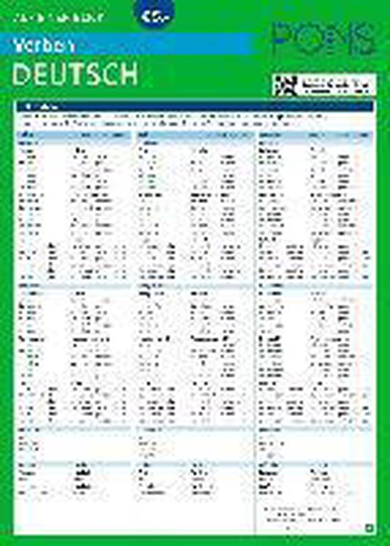 PONS Verben auf einen Blick Deutsch - cover