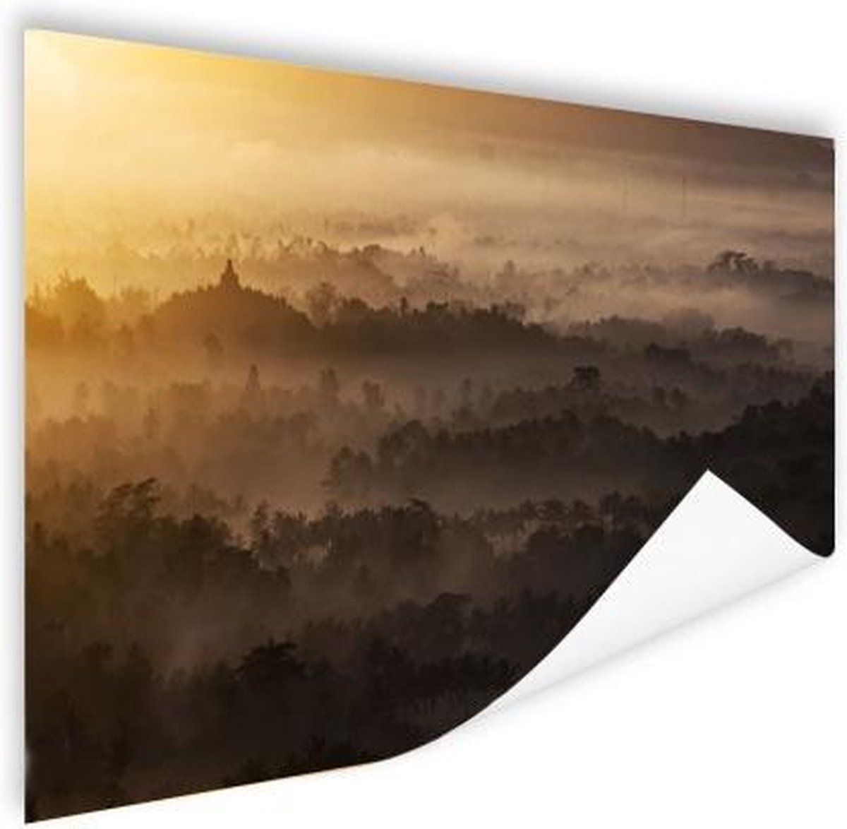 Poster Mist boven Java - 120x80 cm