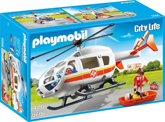PLAYMOBIL - Hélicoptère de police - JEUX, JOUETS -  - Livres  + cadeaux + jeux