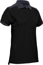 Santino Tivoli 2color Dames Polo-shirt (210g/m2) - Zwart | Grijs - M