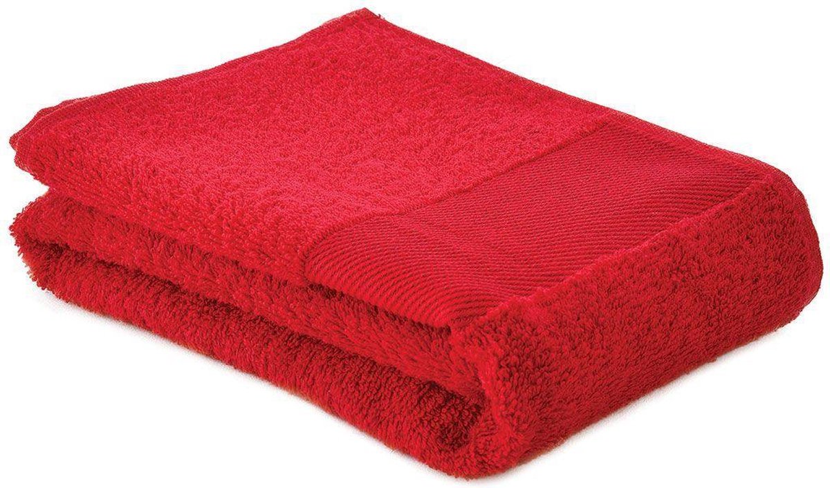 Arowell Sporthanddoek Fitness Handdoek 130 x 30 cm - 500 Gram - Rood - 3 stuks