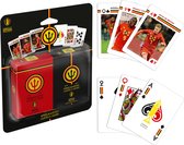 Speelkaarten Rode Duivels - Belgian Red Devils Playing Cards Duopack Original and Action Image - WK Belgie