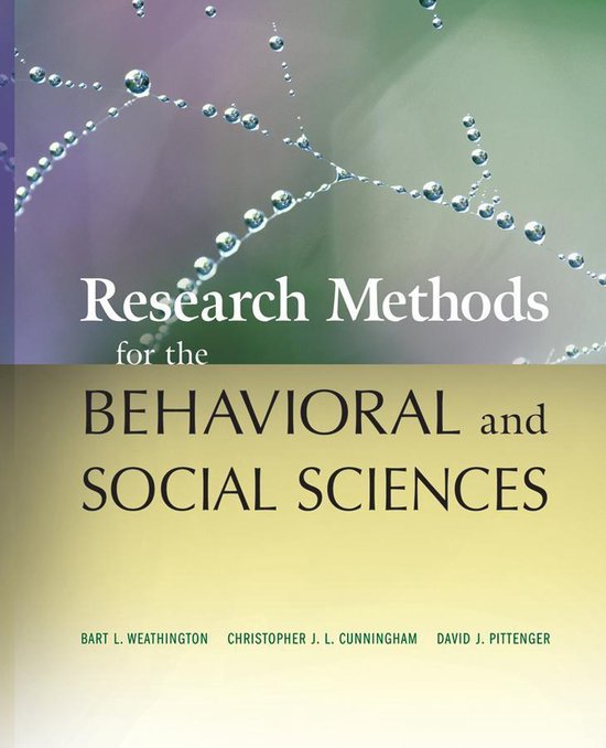 Research Methods for the Behavioral and Social Sciences - cover