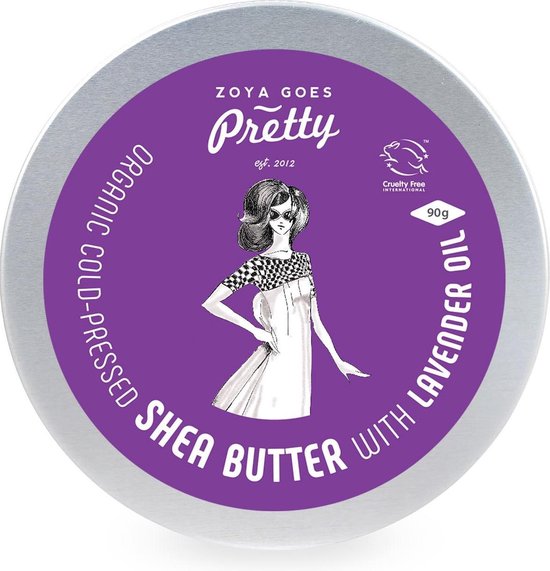 Organic Cold Pressed Shea Butter met Lavendel Oil 90 gram