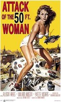 Attack of the 50Ft Woman poster - film - Hollywood - Vintage - Retro - Pulp Fiction - luxe papier 30 x 40 cm.