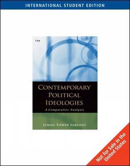 Contemporary Political Ideologies 9780495571070 Lyman Tower Sargent Boeken