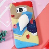 Samsung Galaxy S8 Plus - hoes, cover, case - TPU - 3D Squishy Zeehond